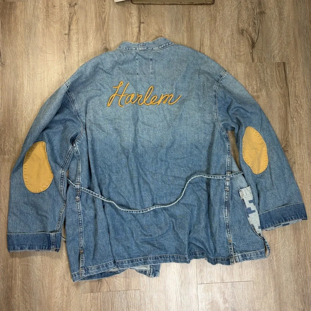 GAP × DAP Organic Cotton Denim Wrap Jacket Light Indigo Size M/L Harlem